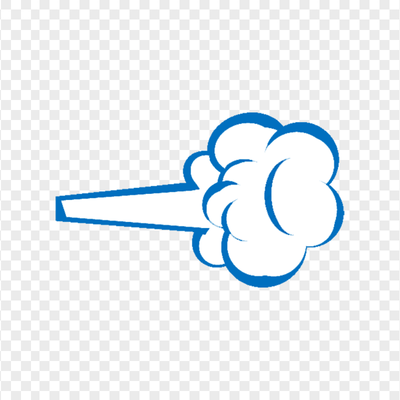 PNG Blue Wind Smoke Cloud Icon