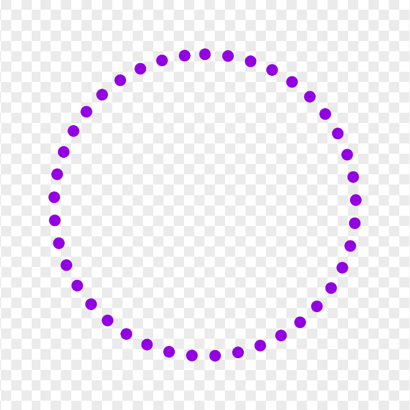 PNG Circle Purple Dotted Border