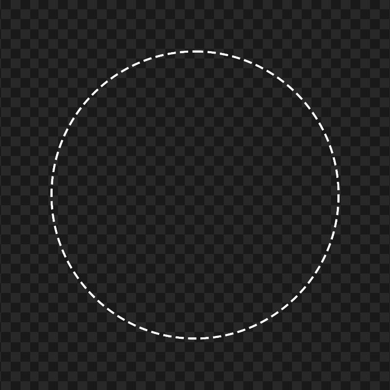 PNG Circle White Dashed Border