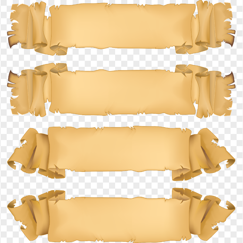 PNG Collection Of Old Paper Banners Illustration