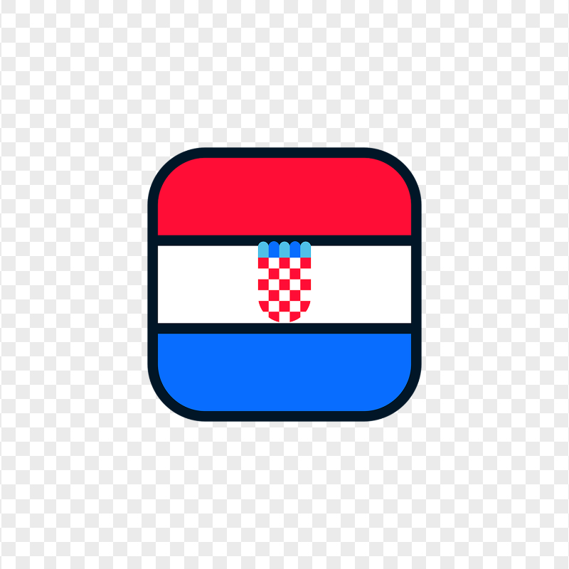 PNG Croatia HR Flag Vector icon