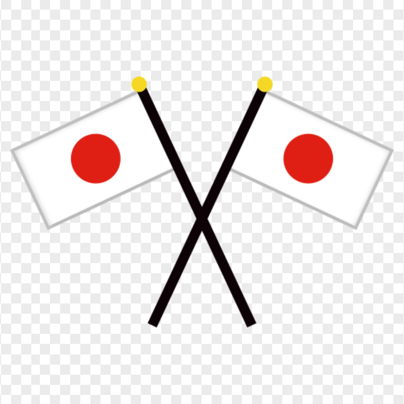 PNG Crossed Two Japan Flags Icon