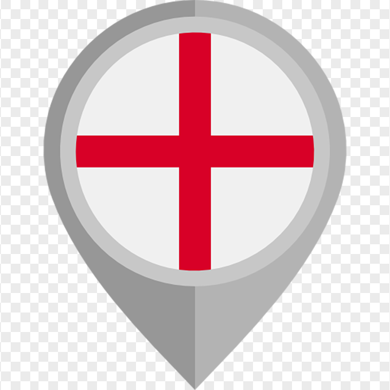 PNG Flat England Flag Map Pin Icon