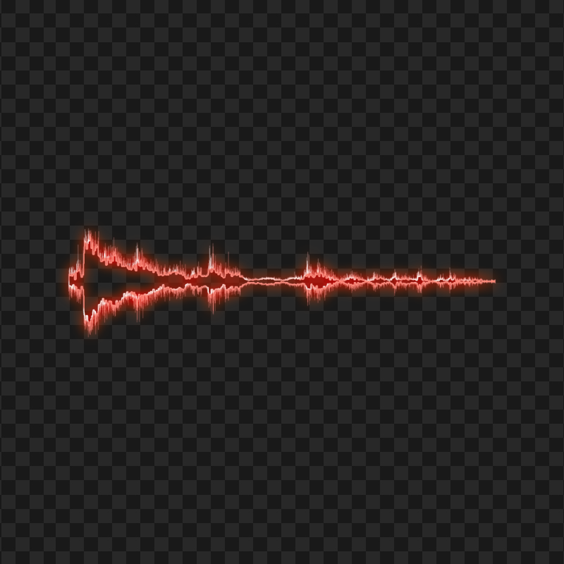 PNG Glowing Red Music Wave Sound Waves
