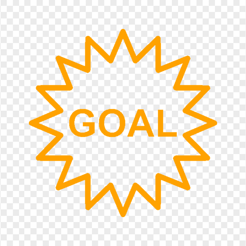 PNG Goal Orange Word Icon