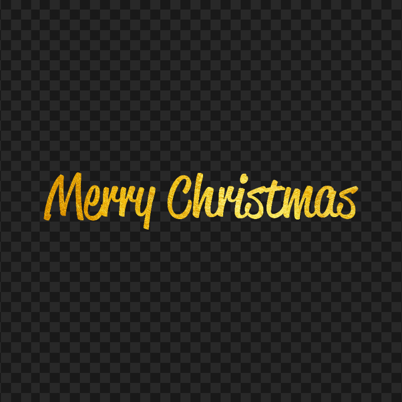 PNG Gold Merry Christmas Text Typography