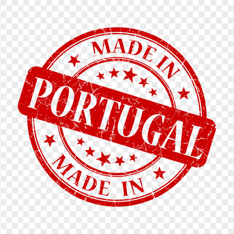 PNG Made In Portugal Red Round Stamp
