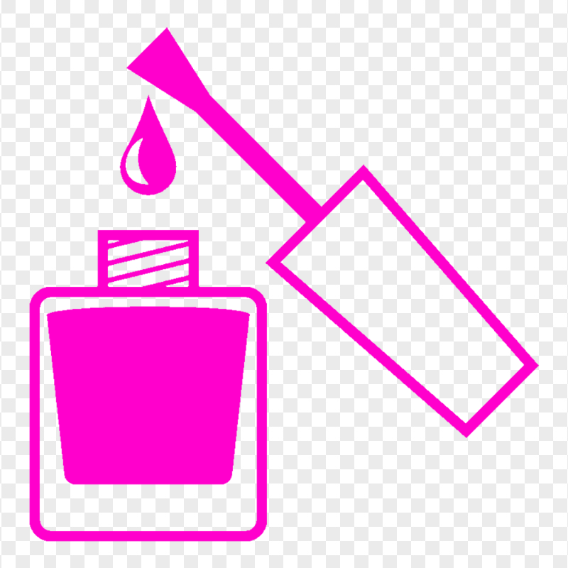 PNG Nail Beauty Manicure Polish Pink Icon