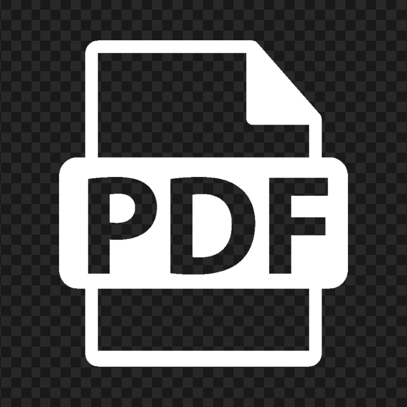 PNG PDF File Document White Icon