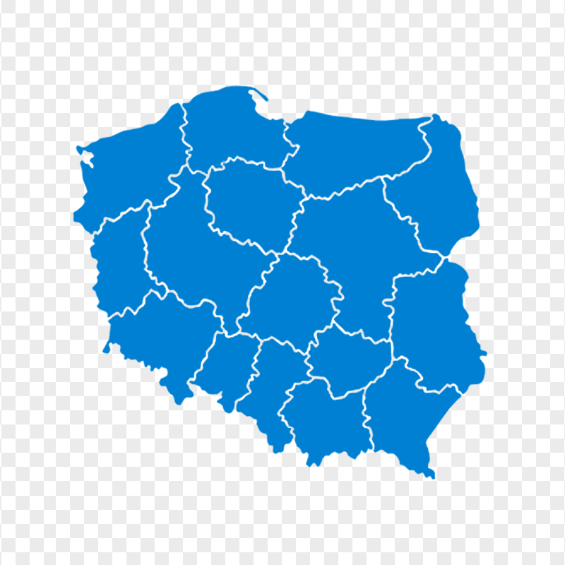 PNG Poland States Map