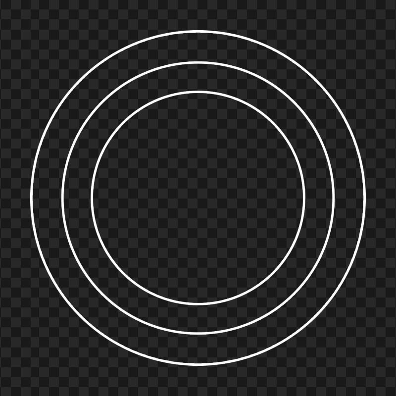 PNG PS Controller Circle Outline White Button Icon