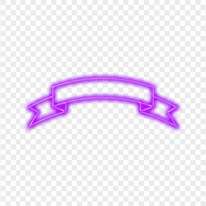 PNG Purple Neon Banner Ribbon