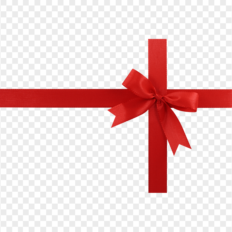 PNG Red Cross Ribbon Bow Gift