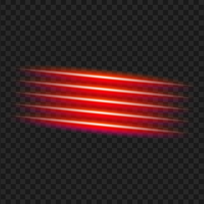 PNG Red Neon Light Lines Effect