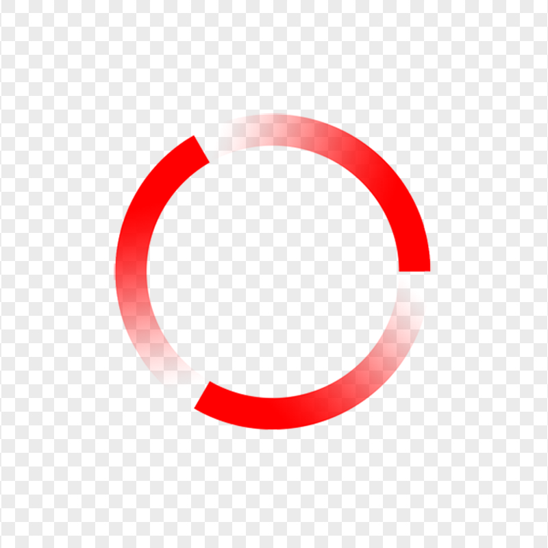 PNG Round Loading Circle Red Icon