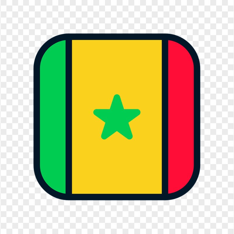 PNG Senegal SEN Vector Flag Icon