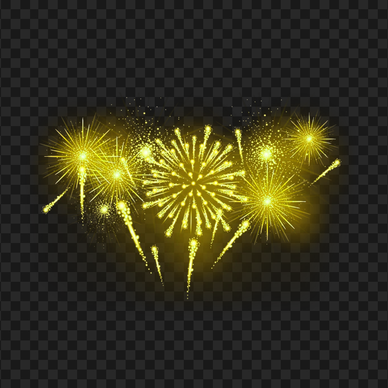 PNG Sparkle Yellow Fireworks