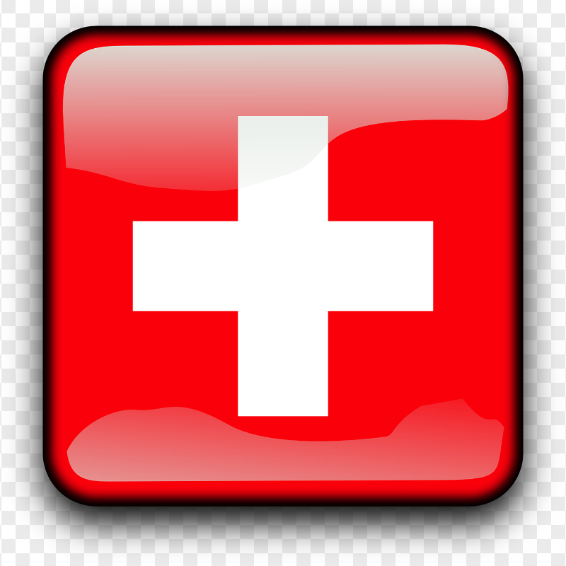 PNG Square Switzerland Swiss Flag Button Icon