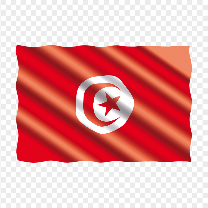 PNG Tunisian Illustration Waving Flag