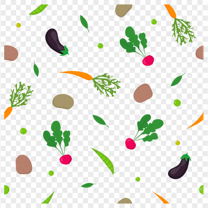 PNG Vegan Seamless Pattern
