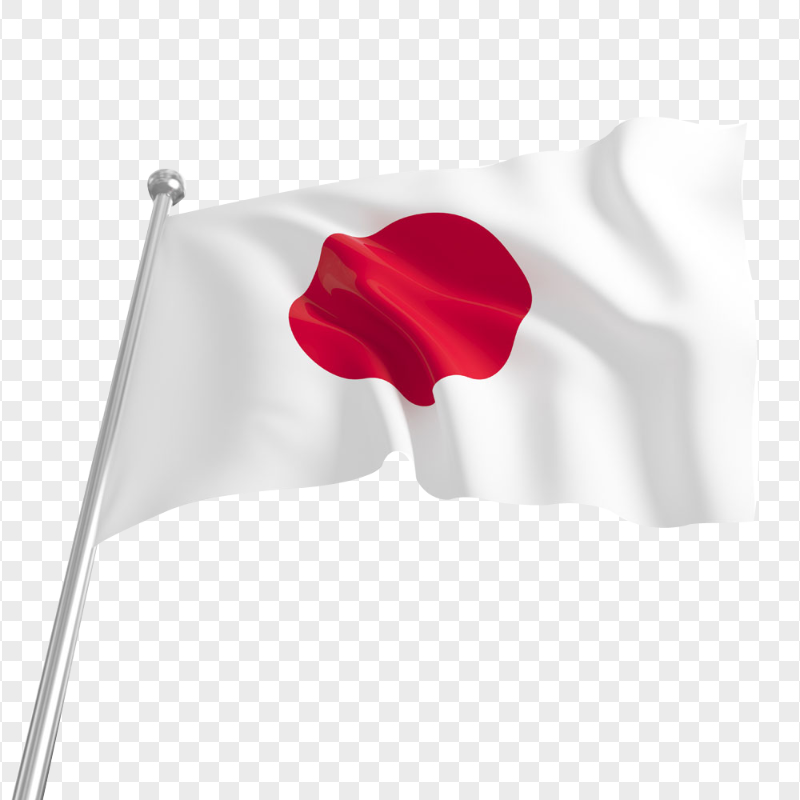 PNG Waving JPN Japan Illustration Flag Pole