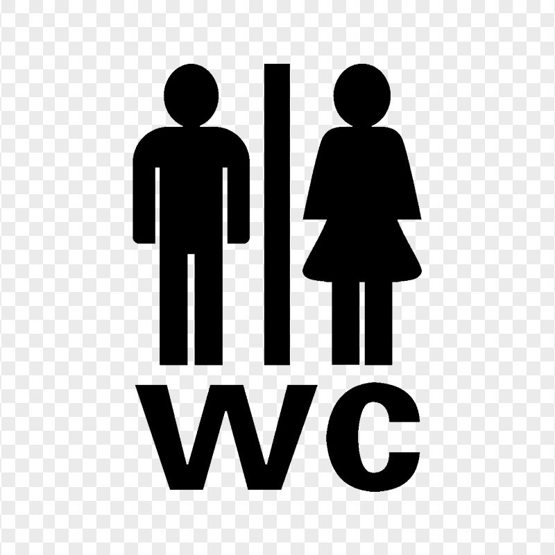 PNG WC Toilet Men And Women Black Icon Logo Sign