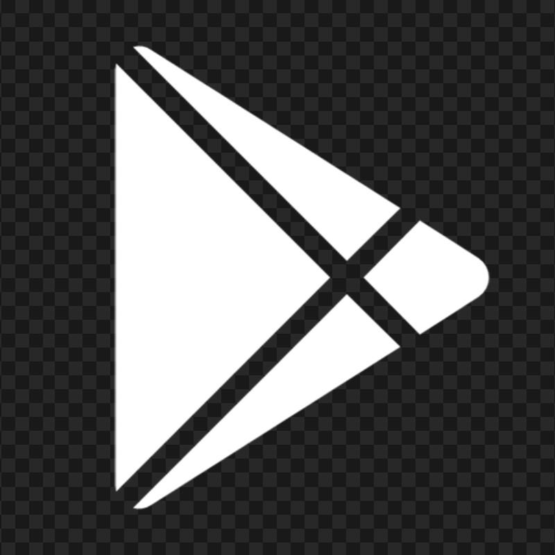 PNG White Google Play PlayStore Logo Symbol Icon