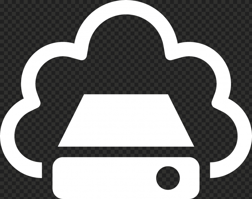 PNG White Storage Cloud Service icon