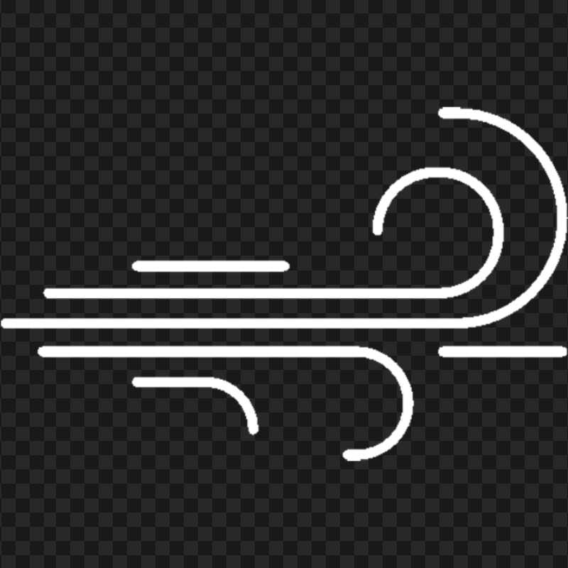 PNG Wind White Icon