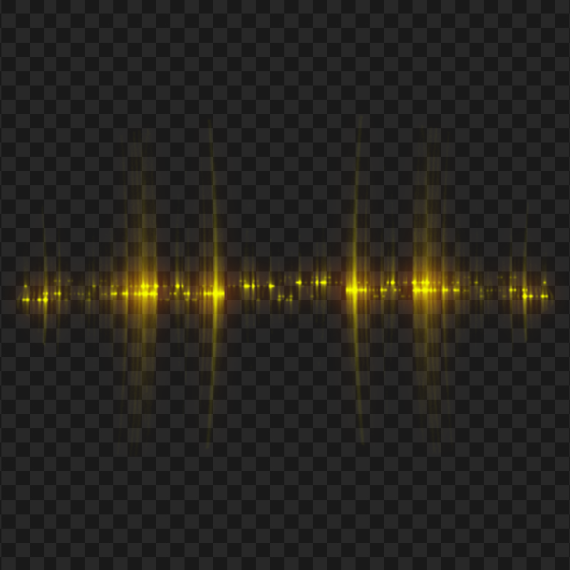 PNG Yellow Sound Wave Abstract