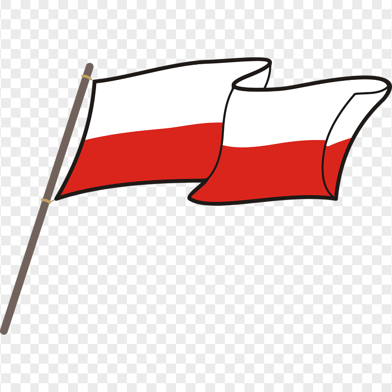Poland Clipart Flag Pole PNG