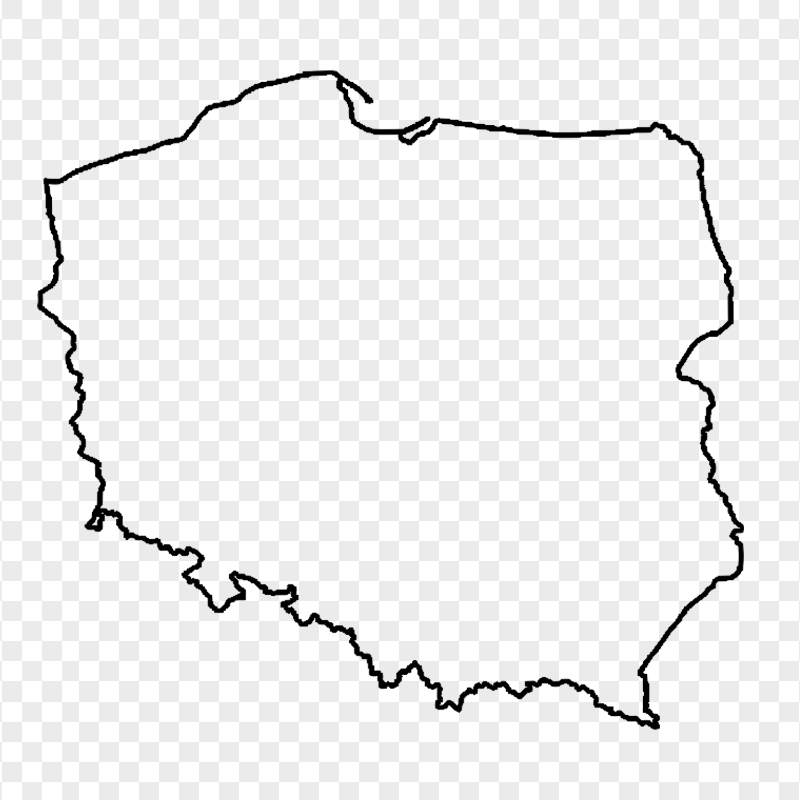 Poland Outline Map PNG