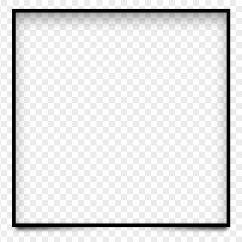 Poster Picture Black Square Frame FREE PNG