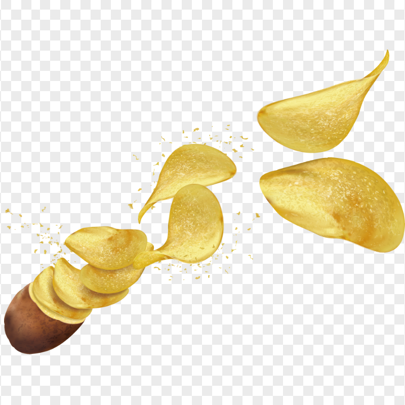 Potato Chips Illustration PNG Image