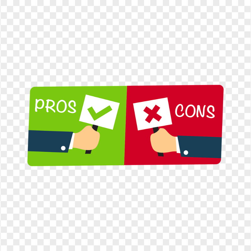 Pros And Cons Vector Icon Sign PNG