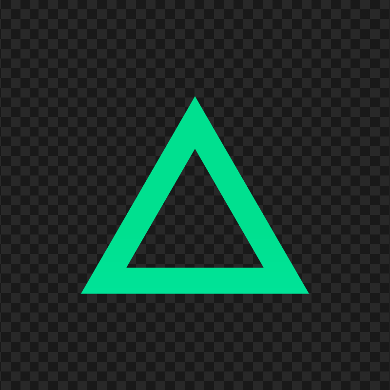 PS Controller Green Triangle Button Icon PNG