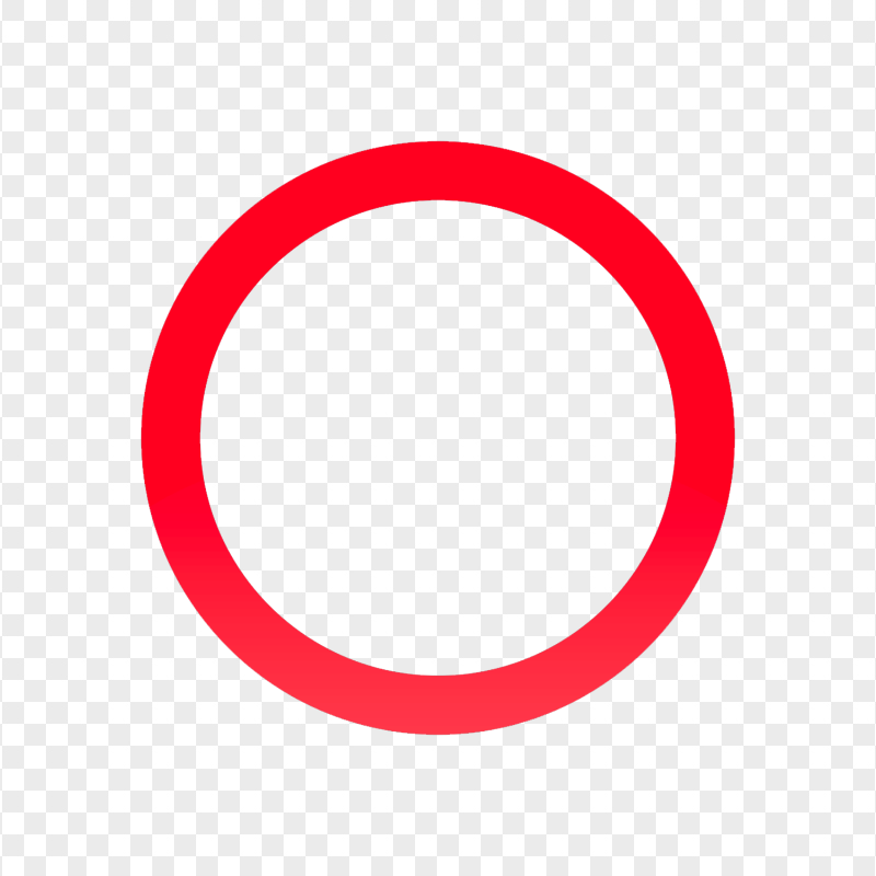 PS Controller Red Circle Button Icon PNG