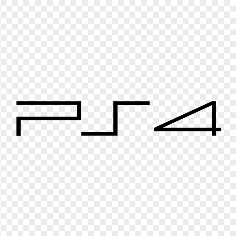 PS4 Black Logo HD PNG