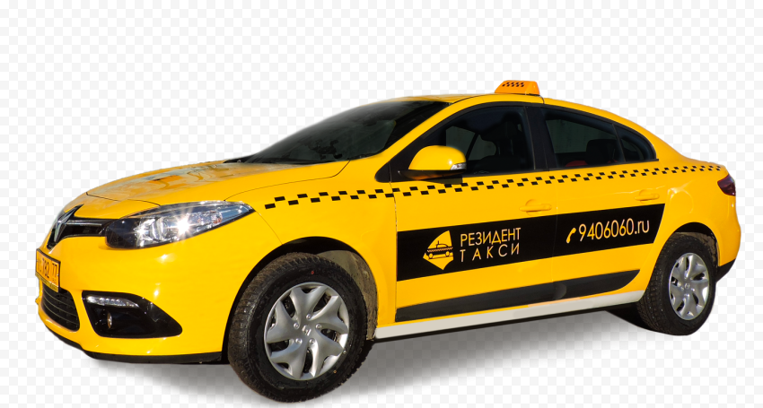 Public Transport Yellow Taxi Car Transparent PNG