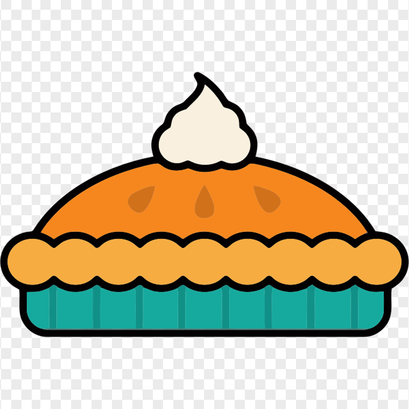 Pumpkin Tart Pie Vector