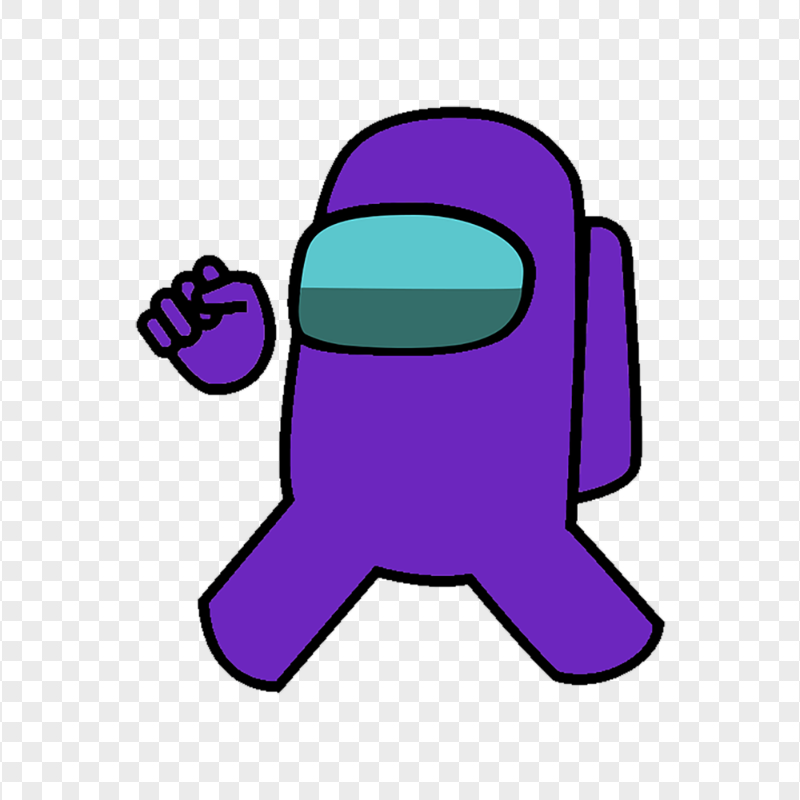 Purple Among Us Vector Character PNG