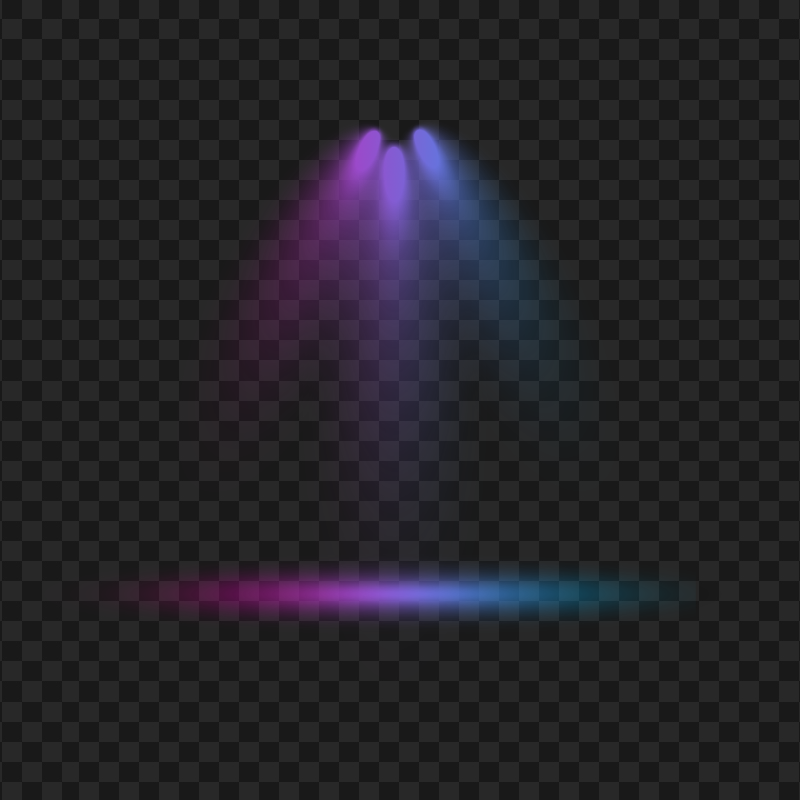 Purple & Blue Three Lighting Light Spot PNG Image