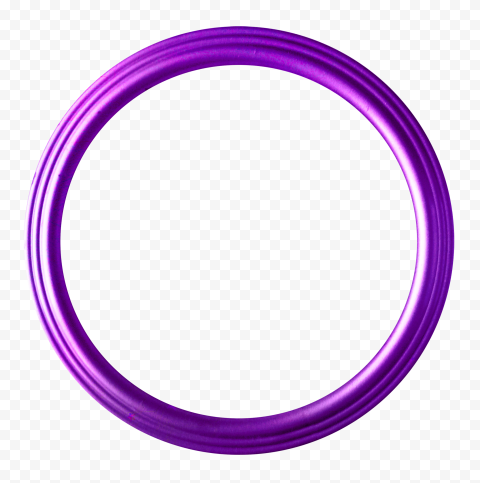 Purple Circular Round Frame HD PNG