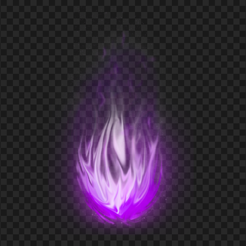 Purple Flame Rocket PNG