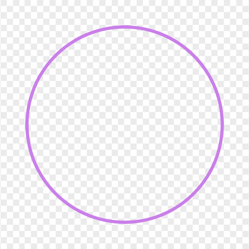 Purple Outline Circle Transparent Background
