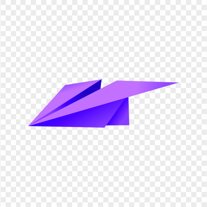 Purple Paper Plane FREE PNG