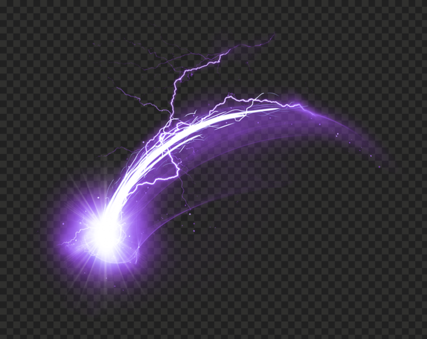 Purple Spark Energy Effect PNG Citypng