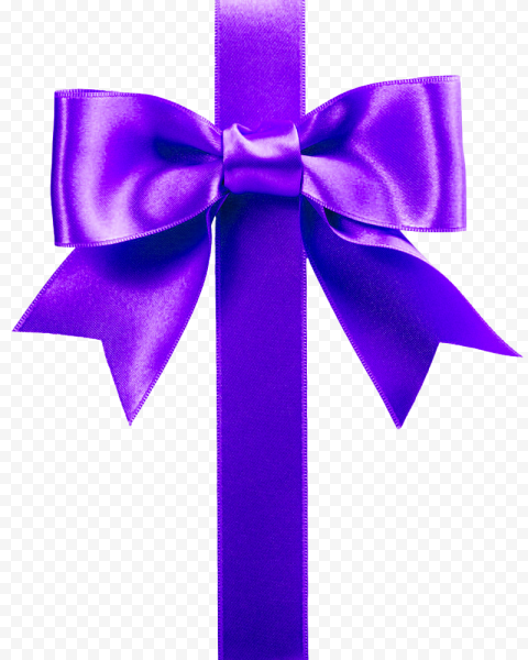 Purple Textile Ribbon Bow Tie FREE PNG