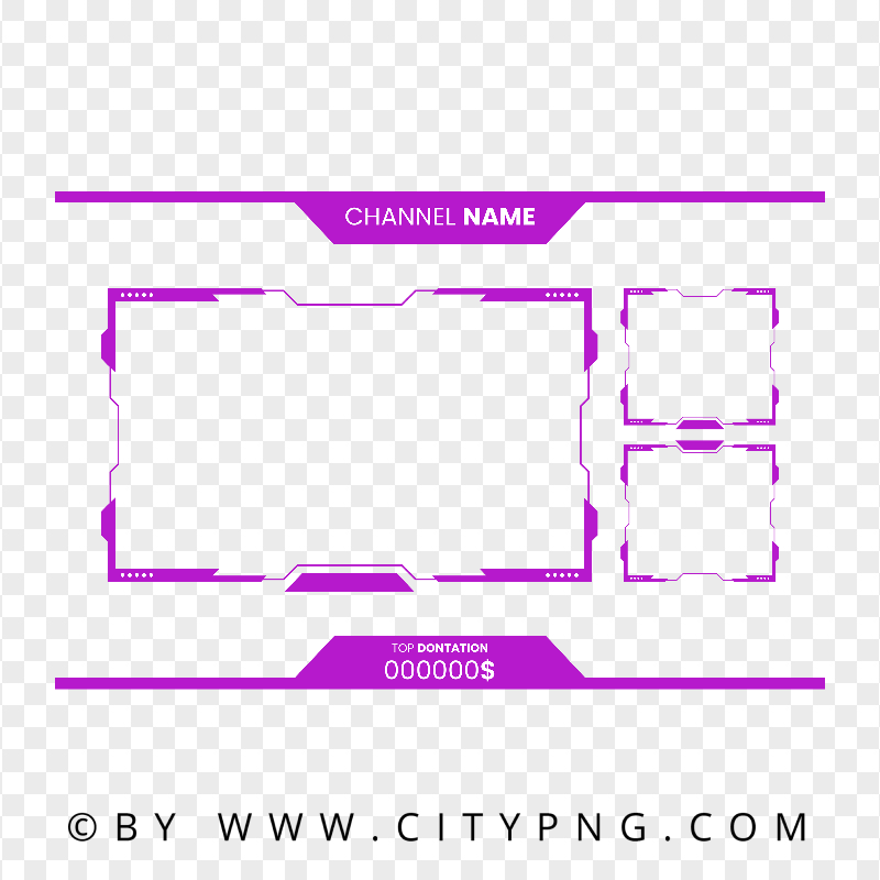HD Twitch Overlay Green Lime Live Stream Frame PNG | Citypng