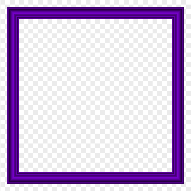 Purple Wood Square Frame Transparent PNG